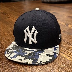 New York Yankees Blue/Gray Camo New Era 59Fifty Fitted Hat 7 1/4